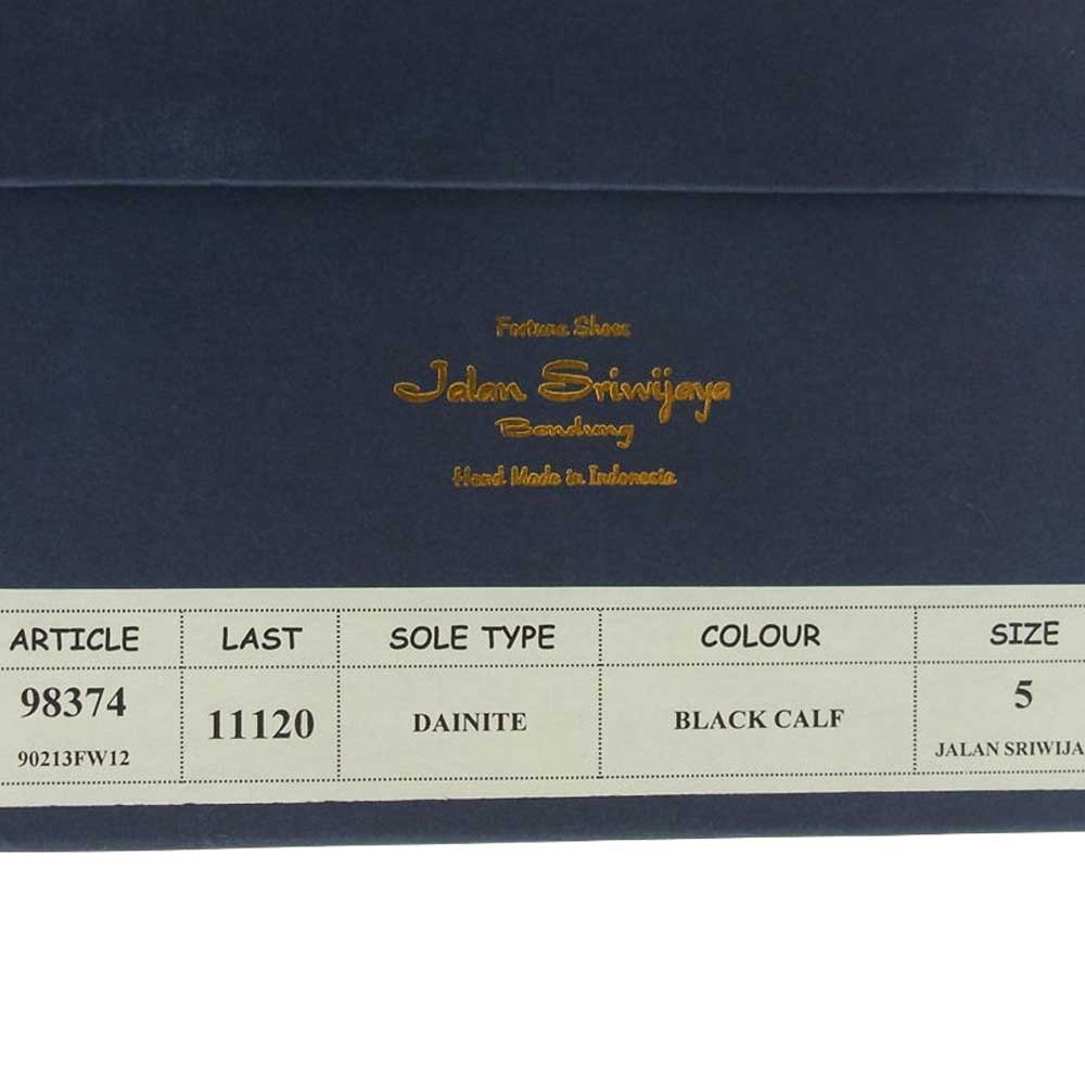 JALAN SRIWIJAYA ジャランスリウァヤ 98374 ダブルモンク ストラップ シューズ ブラック系 5【中古】
