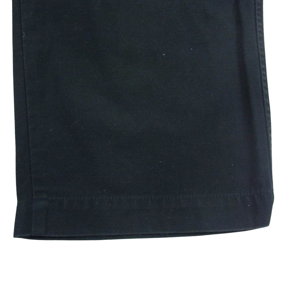 COMME des GARCONS HOMME コムデギャルソンオム HF-P033 Back Satin Wide Pants コットン ワイド パンツ ブラック系 XS【中古】