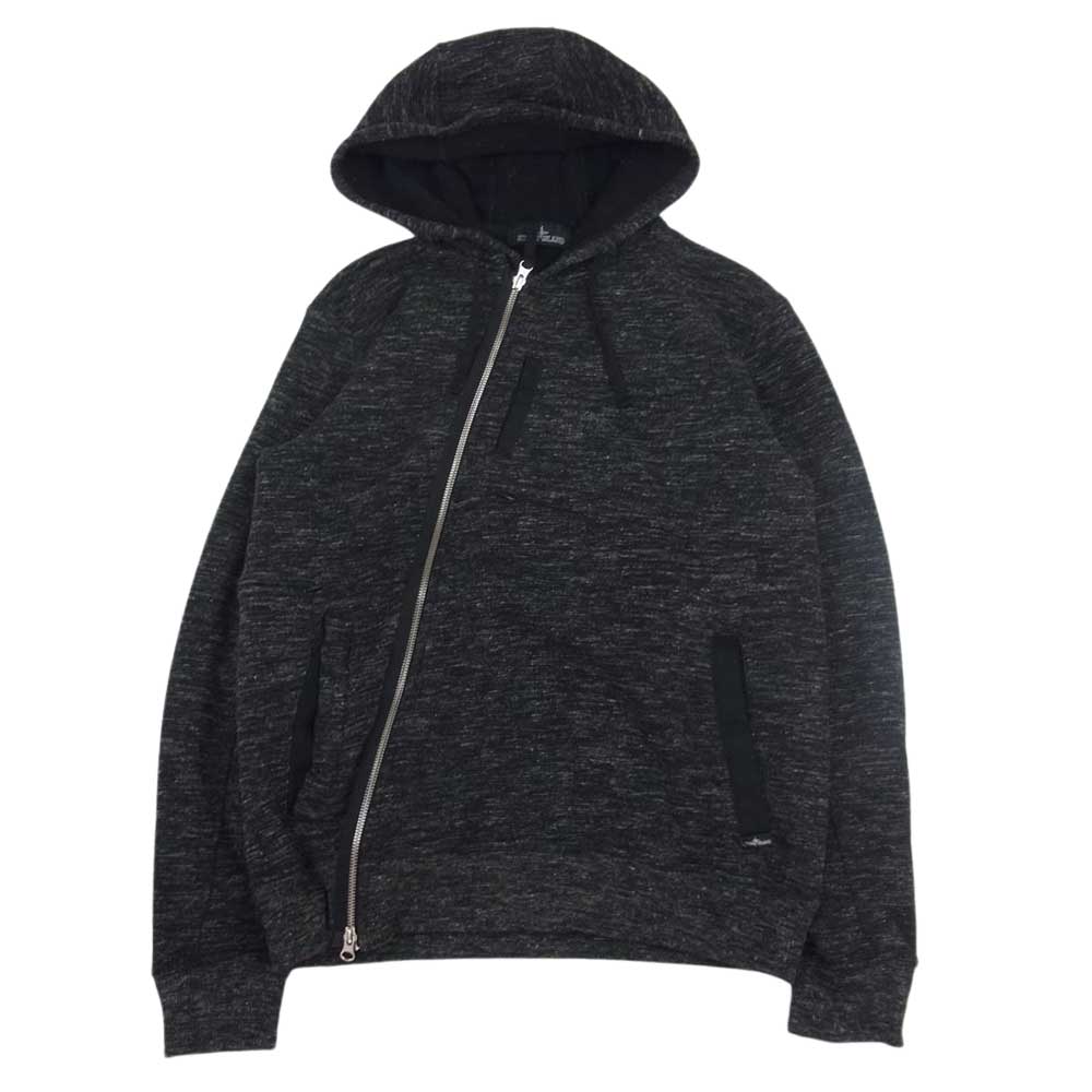 STONE ISLAND ストーンアイランド 671960507 Shadow Project　オフセンターファスナーパーカー アシンメトリー ジップ パーカー ジャケット ブラック系 S【中古】