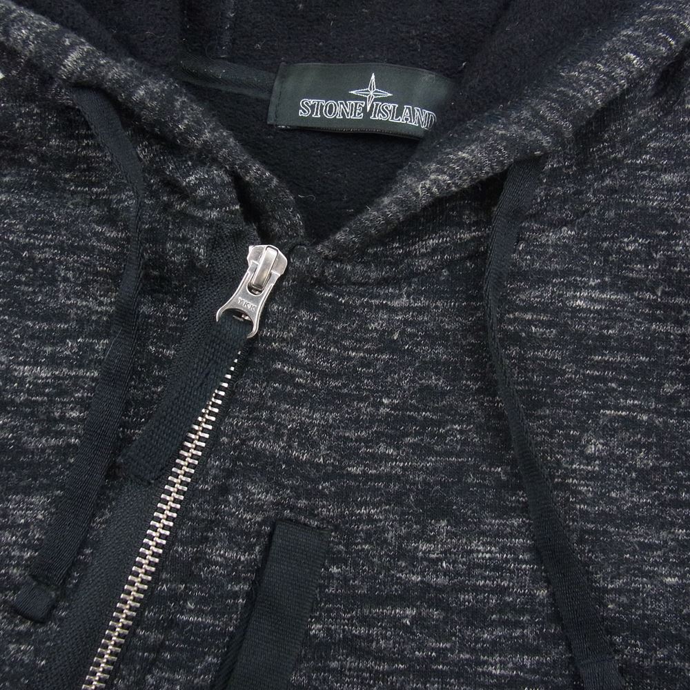 STONE ISLAND ストーンアイランド 671960507 Shadow Project　オフセンターファスナーパーカー アシンメトリー ジップ パーカー ジャケット ブラック系 S【中古】