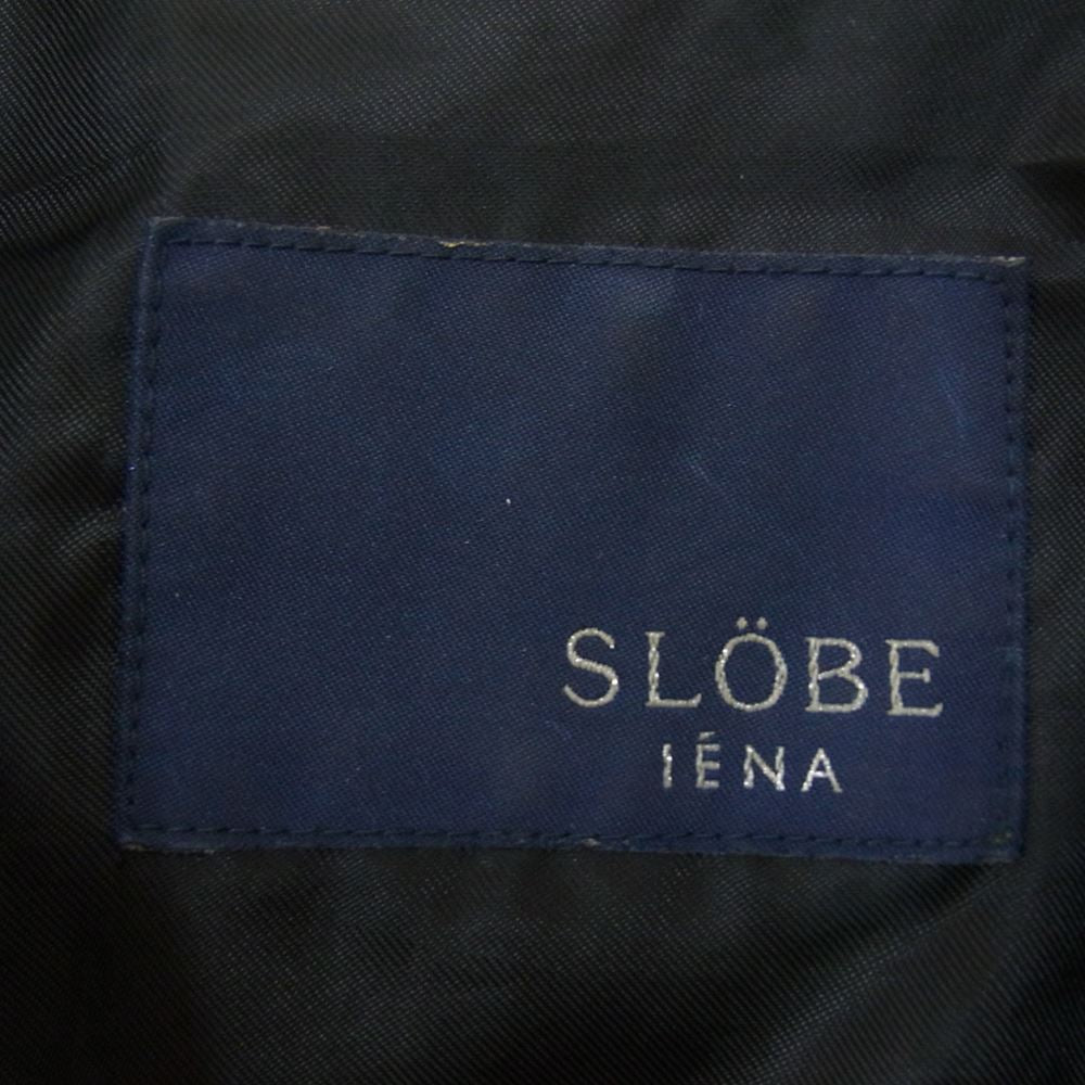 スローブ イエナ 羊革 シープ レザー シングル ライダース ジャケット ブラック系 サイズ表記無【中古】