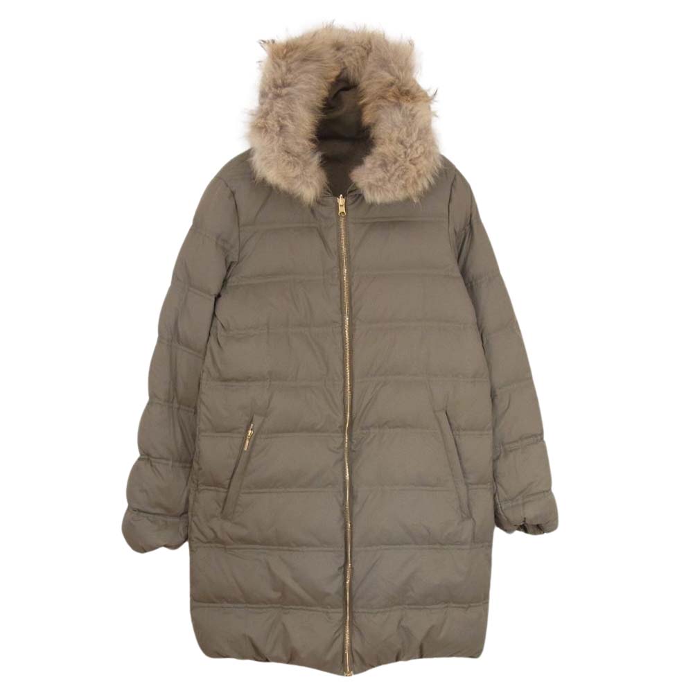 昨季賞金女王 Deuxieme Classe ファー付ダウンコート キャメル 38 