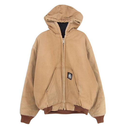 キー POLAR KING  ワーク ジャケット ダック地 フルジップ パーカー ブラウン系 L【中古】