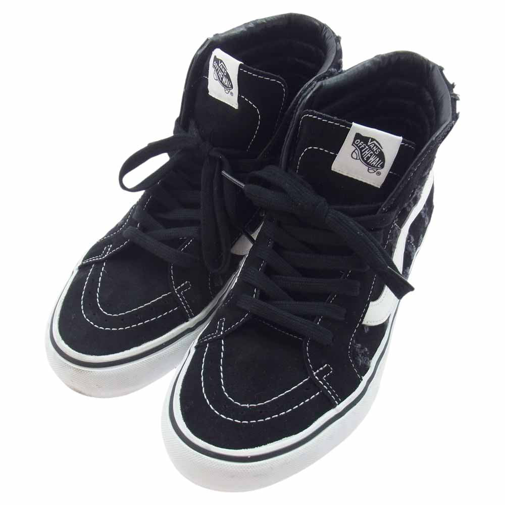 Supreme シュプリーム × VANS SK8-HI BLACK HOLE PUNCH DENIM バンズ スケート ハイ ブラック ホールパンチデニム ハイカットスニーカー ブラック系 US10(28cm)【中古】