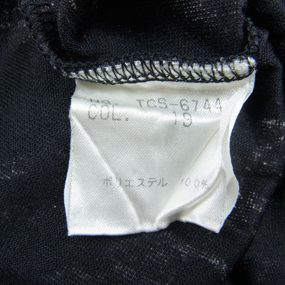 TORNADO MART トルネードマート チェーン 総柄 Uネック 総ベロア カットソー 長袖 Tシャツ ブラック系【中古】