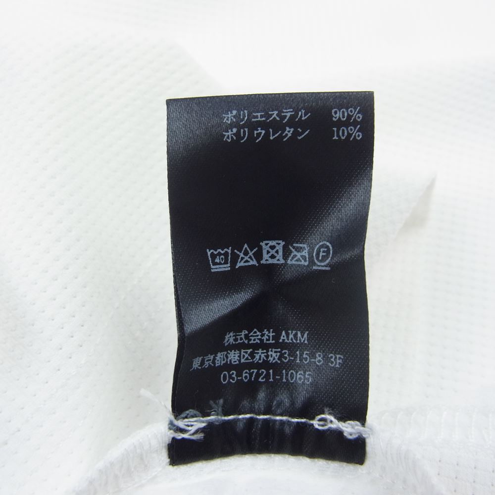 1piu1uguale3 ウノピュウノウグァーレトレ GRT092-POE333 GOLF ゴルフ 折鶴ロゴ CHEST SWITCHED S/S POLO 半袖 ポロシャツ ホワイト系 6【中古】