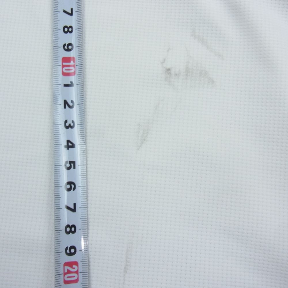 1piu1uguale3 ウノピュウノウグァーレトレ GRT092-POE333 GOLF ゴルフ 折鶴ロゴ CHEST SWITCHED S/S POLO 半袖 ポロシャツ ホワイト系 6【中古】