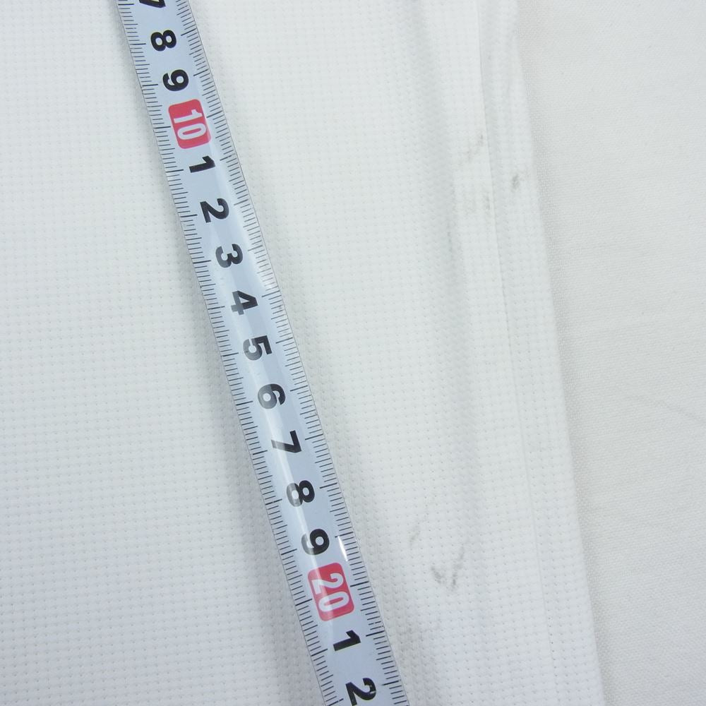 1piu1uguale3 ウノピュウノウグァーレトレ GRT092-POE333 GOLF ゴルフ 折鶴ロゴ CHEST SWITCHED S/S POLO 半袖 ポロシャツ ホワイト系 6【中古】