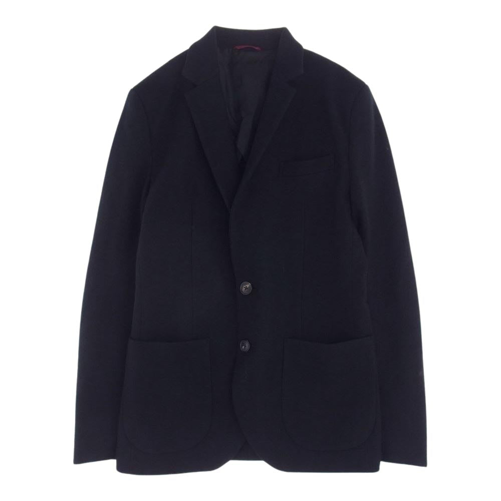 1piu1uguale3 ウノピュウノウグァーレトレ MRB519-WOL118 TRAVEL JACKET ウール トラベル 2B テーラード ジャケット ブラック ブラック系 L【中古】