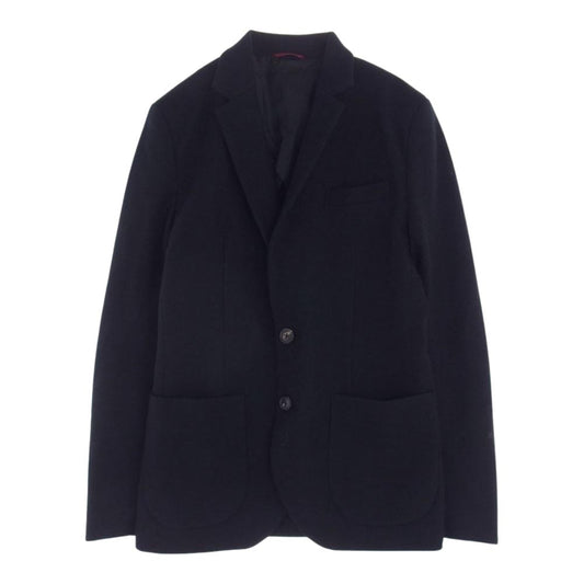 1piu1uguale3 ウノピュウノウグァーレトレ MRB519-WOL118 TRAVEL JACKET ウール トラベル 2B テーラード ジャケット ブラック ブラック系 L【中古】