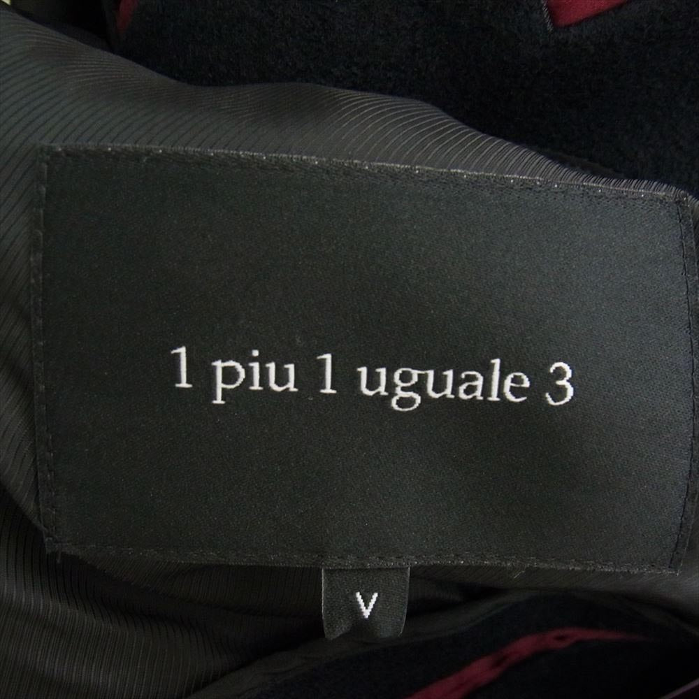 1piu1uguale3 ウノピュウノウグァーレトレ MRB519-WOL118 TRAVEL JACKET ウール トラベル 2B テーラード ジャケット ブラック ブラック系 L【中古】
