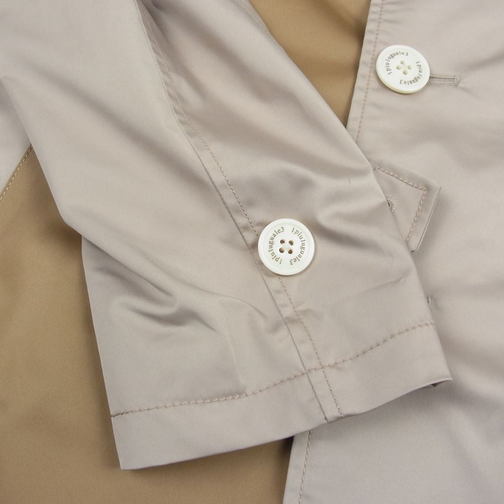 1piu1uguale3 ウノピュウノウグァーレトレ MRC133 POE289 CRAZY SINGLE TRENCH COAT クレイジー シングル トレンチ コート ベージュ系 6【中古】