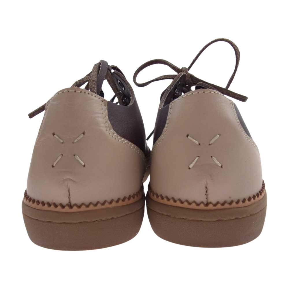 Lee リー 31101 レザー ローカット スニーカー エンジ系 27.0cm【中古】