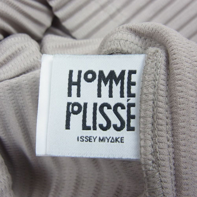 HOMME PLISSE ISSEY MIYAKE オム プリッセ イッセイミヤケ 23SS  HP31JK102 MONTHLY COLOR JANUARY  PLEATS プリーツ加工 クルーネック カットソー グレー系 2【中古】