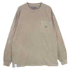 DESCENDANT ディセンダント CACHALOT カシャロ ロングスリーブ 長袖 ポケット Tシャツ ロンT クジラ 刺繍 カーキ系 1【中古】