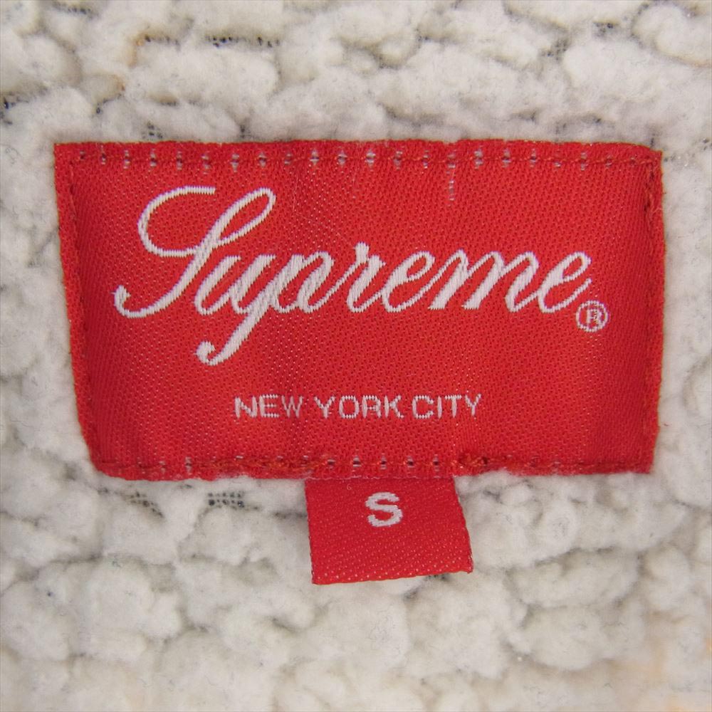 Supreme シュプリーム 15AW Flannel Sherpa Shirt フランネル シェルパ シャツ チェック ジャケット 内ボア ブルー系 マルチカラー系 S【中古】