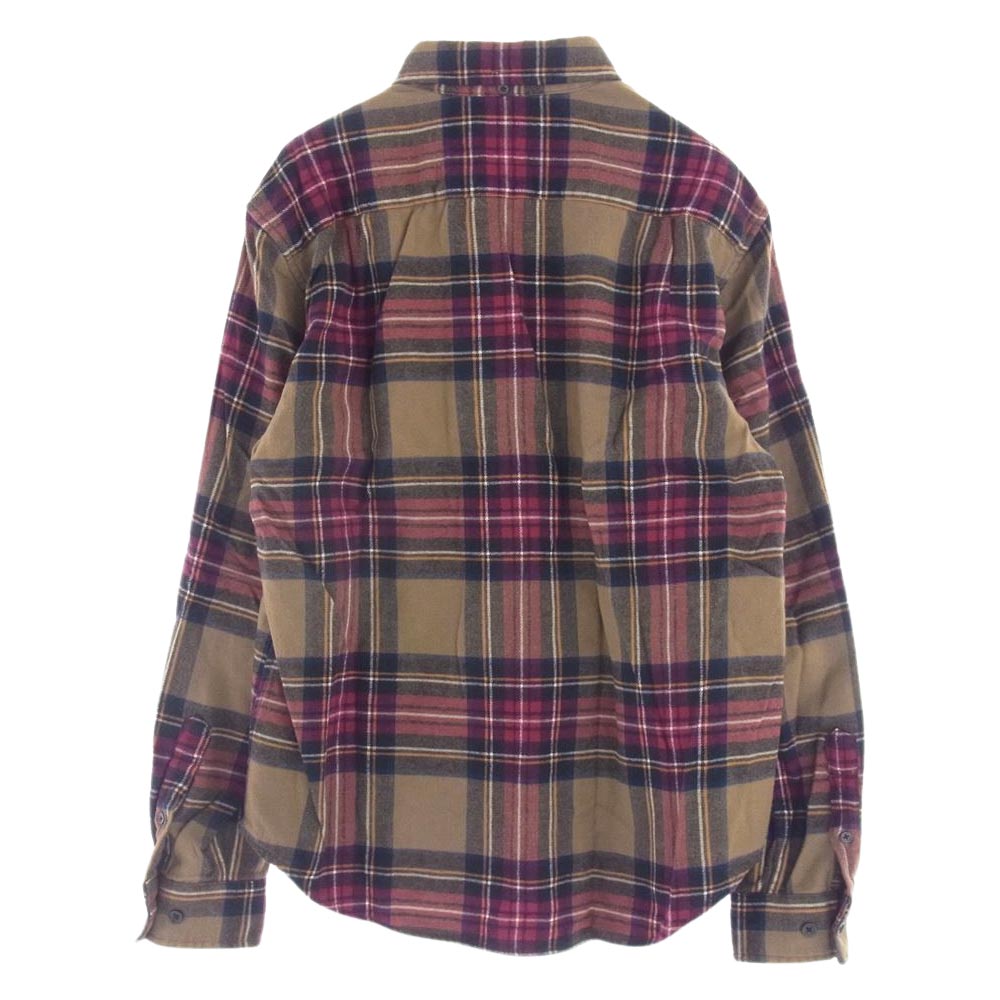 Supreme シュプリーム 19AW Tartan Flannel Shirt タータン フランネル シャツ チェック ボタンダウン ブラウン系 マルチカラー系 S【中古】