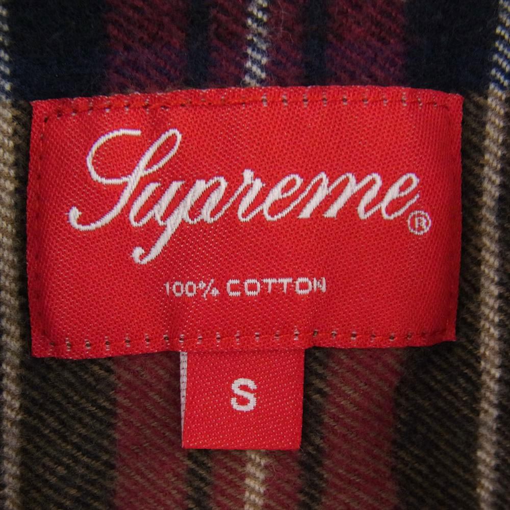 Supreme シュプリーム 19AW Tartan Flannel Shirt タータン フランネル シャツ チェック ボタンダウン ブラウン系 マルチカラー系 S【中古】