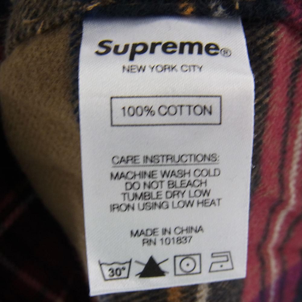Supreme シュプリーム 19AW Tartan Flannel Shirt タータン フランネル シャツ チェック ボタンダウン ブラウン系 マルチカラー系 S【中古】