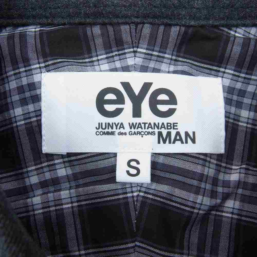JUNYA WATANABE COMME des GARCONS ジュンヤワタナベコムデギャルソン 21AW WH-B905 チェック フランネル シャツ グレー系 S【中古】