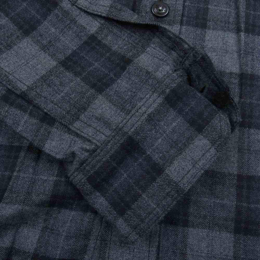 JUNYA WATANABE COMME des GARCONS ジュンヤワタナベコムデギャルソン 21AW WH-B905 チェック フランネル シャツ グレー系 S【中古】