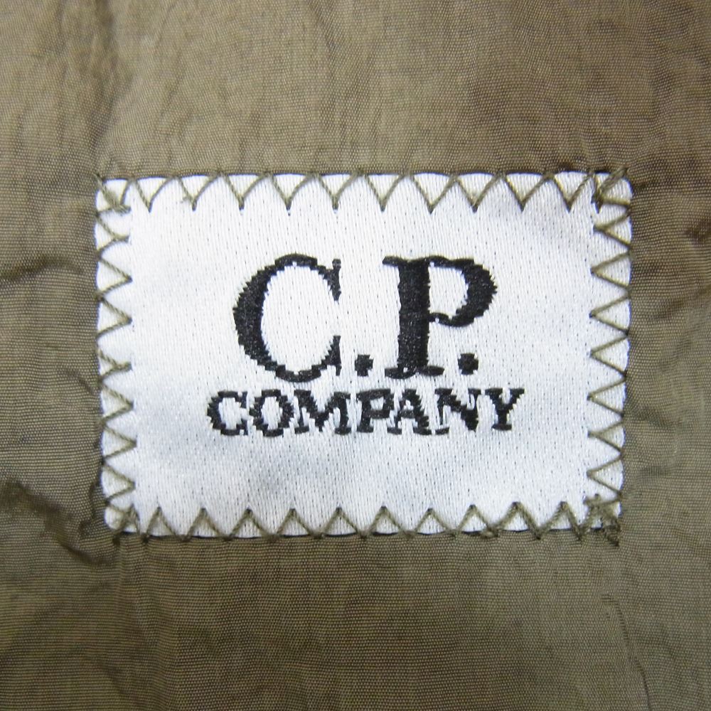 C.P.Company シーピーカンパニー 11CMOS149A 005904G CHROME R FULLZIP OVERSHIRT フルジップ ナイロン ジャケット  カーキ系 サイズ表記無【中古】