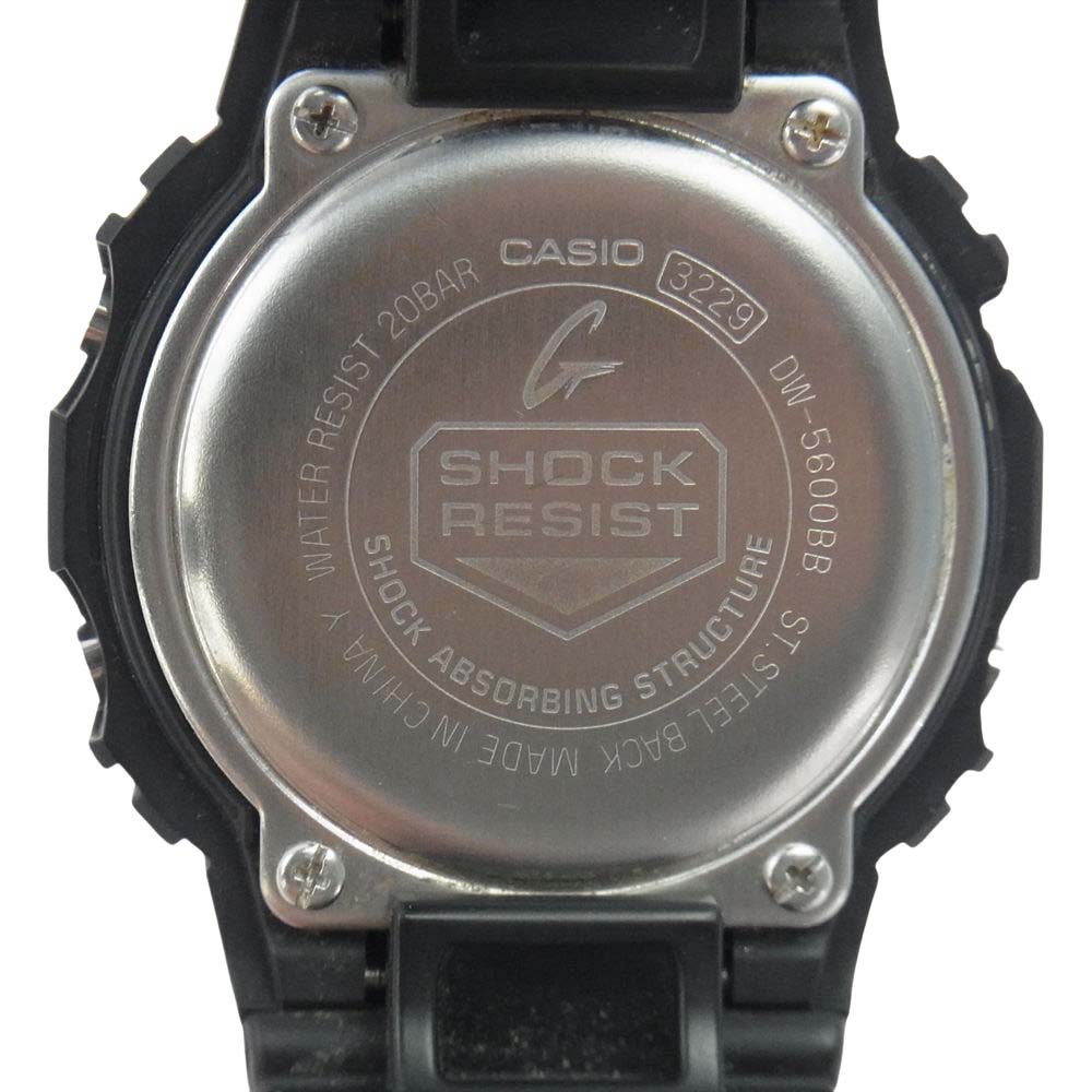 G-SHOCK ジーショック DW-5600BB オールブラック デジタル 腕時計 ブラック系【中古】