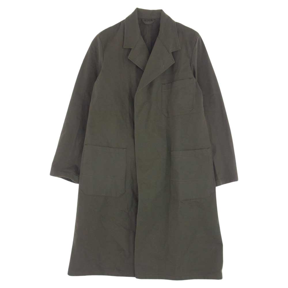 オランダ軍 ヴィンテージ Smock Coat スモック コート ミリタリー ベルクロ フロント モスグリーン系【中古】