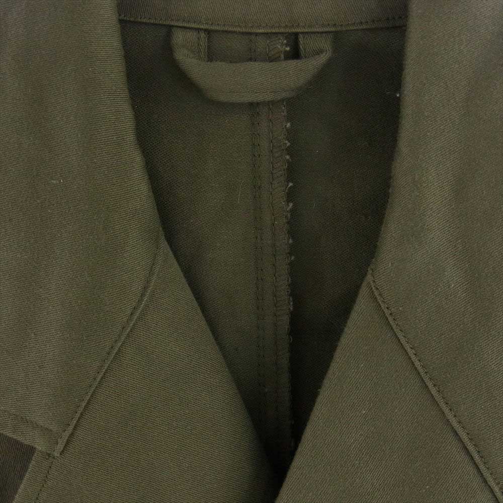オランダ軍 ヴィンテージ Smock Coat スモック コート ミリタリー ベルクロ フロント モスグリーン系【中古】