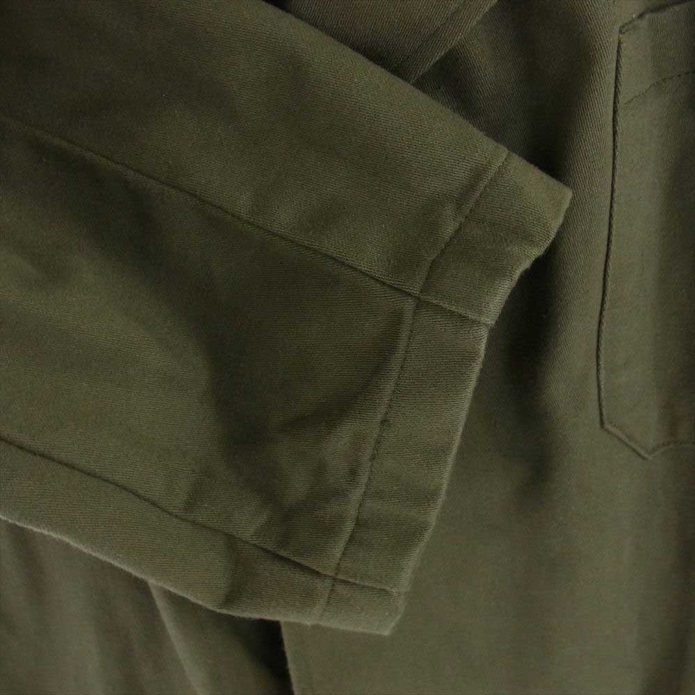 オランダ軍 ヴィンテージ Smock Coat スモック コート ミリタリー ベルクロ フロント モスグリーン系【中古】