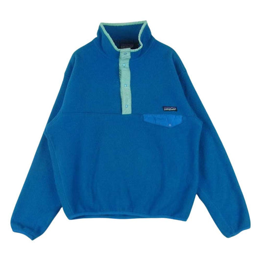 patagonia パタゴニア ヴィンテージ 80s 90s Rマークタグ シンチラ プルオーバー フリース ジャケット ブルー系 S【中古】