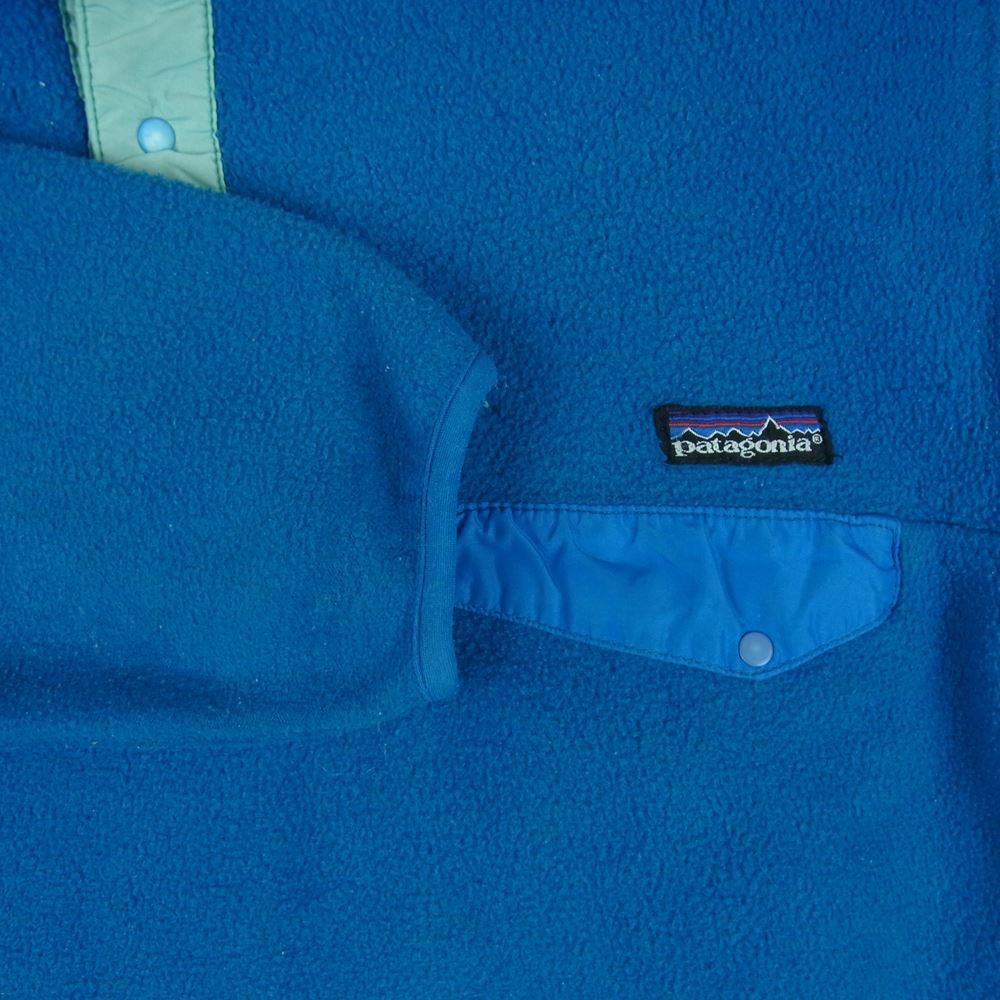 patagonia パタゴニア ヴィンテージ 80s 90s Rマークタグ シンチラ プルオーバー フリース ジャケット ブルー系 S【中古】