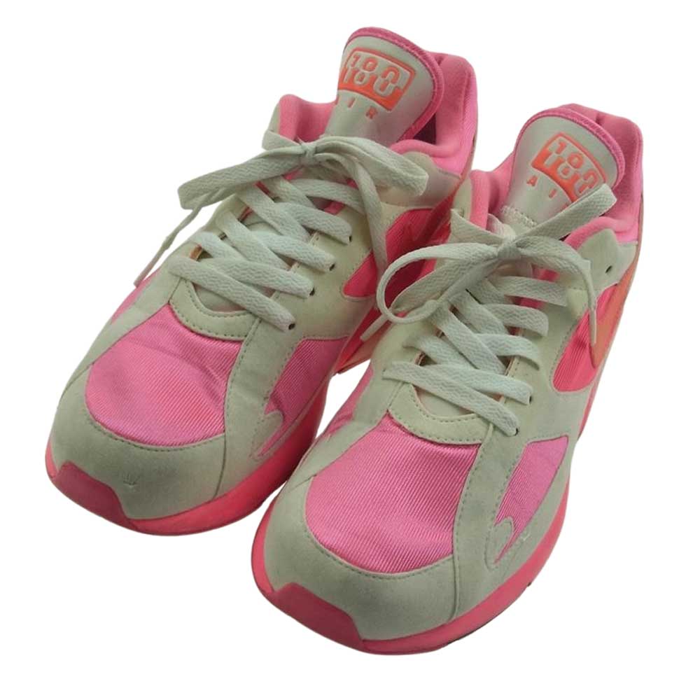 NIKE ナイキ AO4641-600 COMME DES GAR?ONS HOMME PLUS AIR MAX 180 WHITE/PINK コムデギャルソン オムプリュス  エアマックス スニーカー ピンク系 28cm【中古】