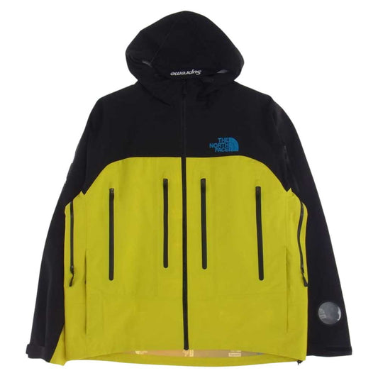 Supreme シュプリーム 22AW THE NORTH FACE Taped Seam Shell Jacket ノースフェイス テープド シーム シェル ジャケット イエロー系 ブラック系 L【中古】