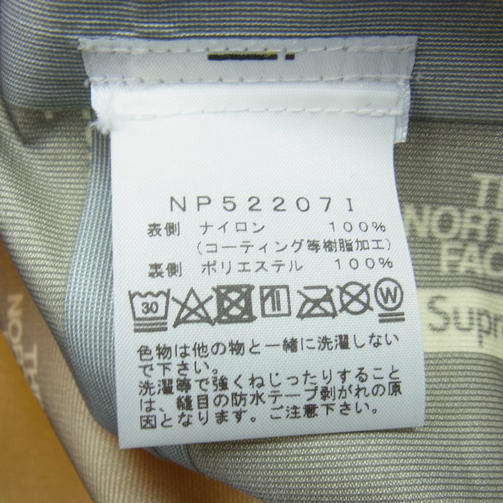Supreme シュプリーム 22AW THE NORTH FACE Taped Seam Shell Jacket ノースフェイス テープド シーム シェル ジャケット イエロー系 ブラック系 L【中古】