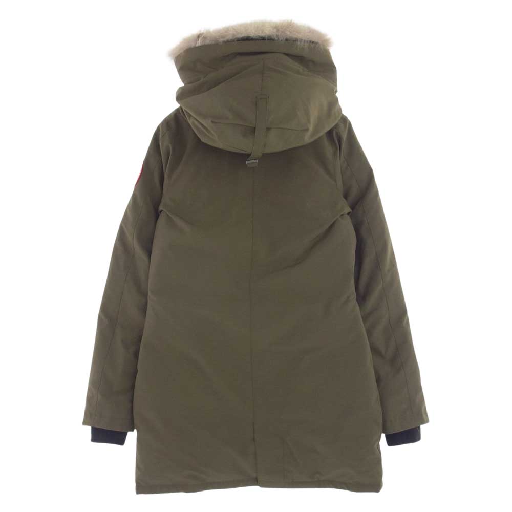 CANADA GOOSE カナダグース 3037L 国内正規品 サザビーリーグ Victoria Parka ヴィクトリア パーカー ダウン ジャケット モスグリーン系 XS【中古】