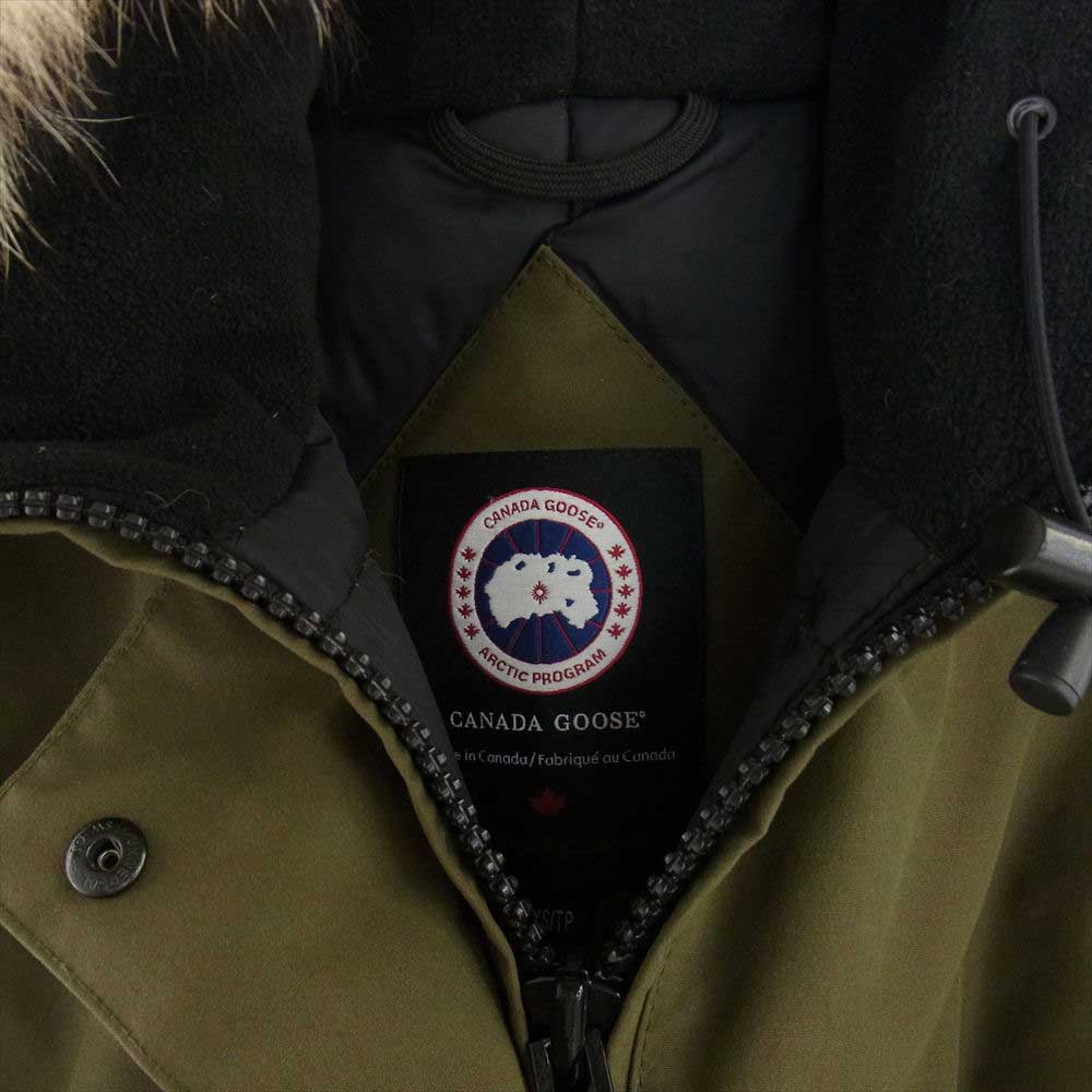 CANADA GOOSE カナダグース 3037L 国内正規品 サザビーリーグ Victoria Parka ヴィクトリア パーカー ダウン ジャケット モスグリーン系 XS【中古】