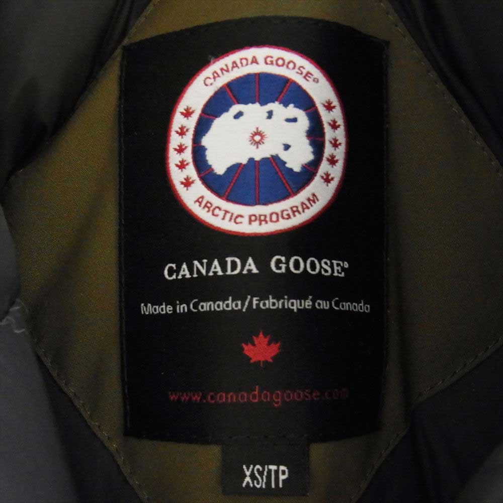 CANADA GOOSE カナダグース 3037L 国内正規品 サザビーリーグ Victoria Parka ヴィクトリア パーカー ダウン ジャケット モスグリーン系 XS【中古】