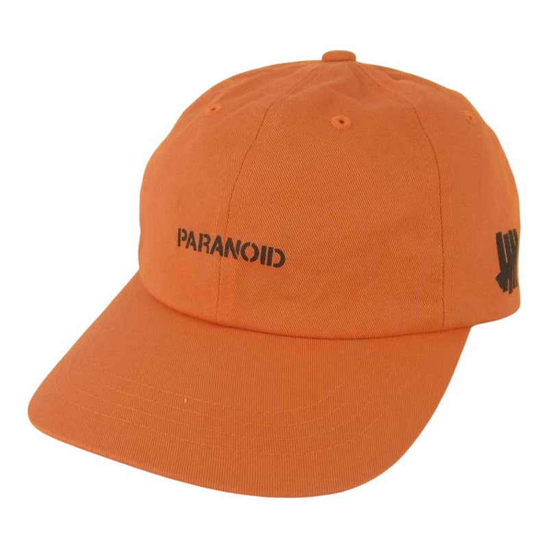 アンチソーシャルソーシャルクラブ UNDEFEATED アンディフィーテッド PARANOID CAP パラノイド キャップ 帽子 オレンジ系【美品】【中古】