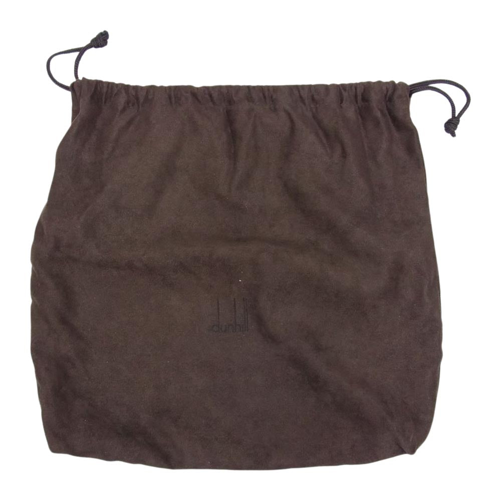 Dunhill ダンヒル レザー セカンド クラッチ バッグ ブラウン系【中古】