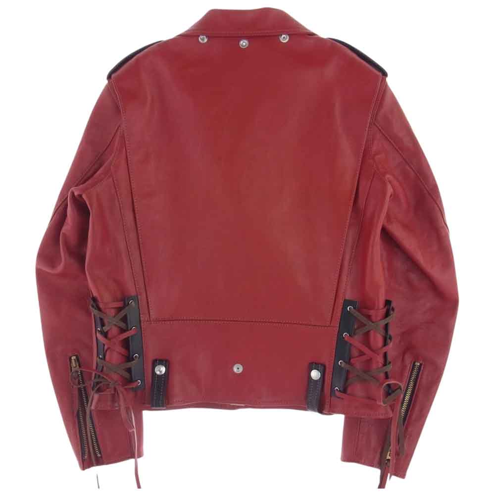 THE FLAT HEAD ザフラットヘッド WRJ-51 ホースハイド 馬革 ダブル ライダース ジャケット レッド系 36【新古品】【未使用】【中古】