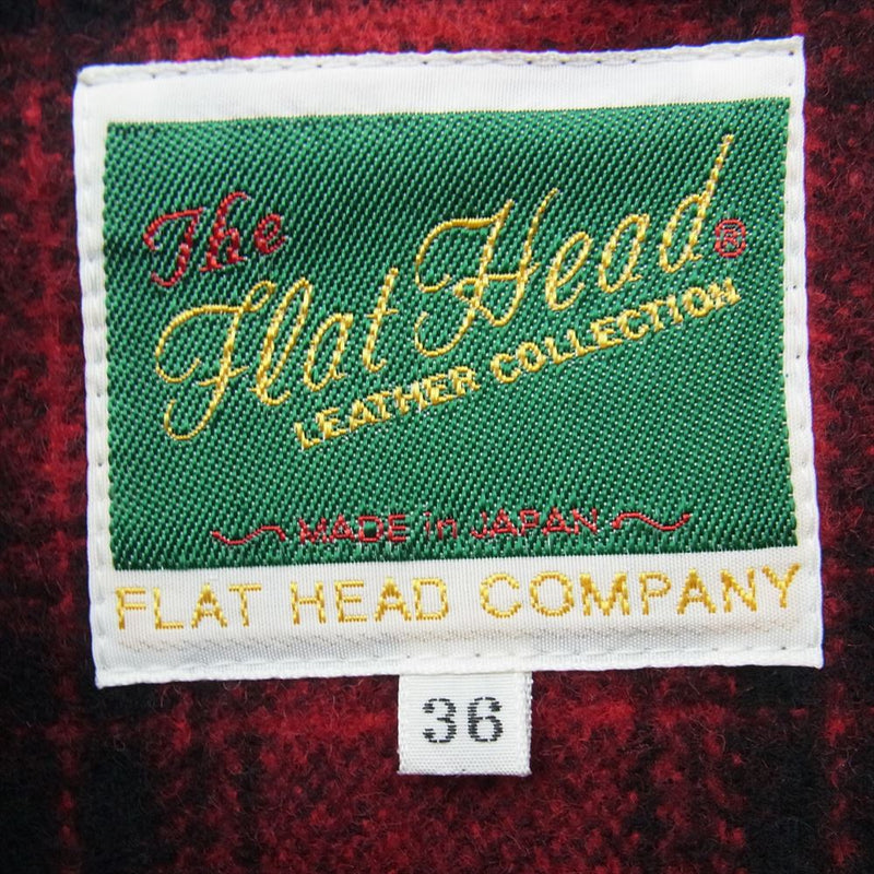 THE FLAT HEAD ザフラットヘッド WRJ-51 ホースハイド 馬革 ダブル ライダース ジャケット レッド系 36【新古品】【未使用】【中古】