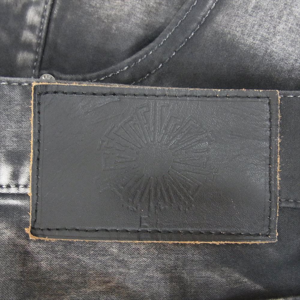 TORNADO MART トルネードマート TPT-0205 製品加工 デニム転写 トロンプルイユ コットン ブラック ストレート パンツ ブラック系 M【中古】