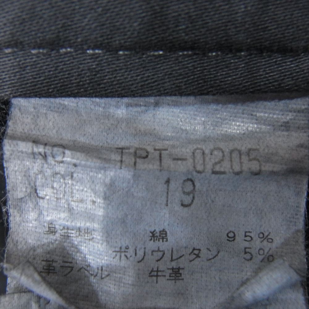 TORNADO MART トルネードマート TPT-0205 製品加工 デニム転写 トロンプルイユ コットン ブラック ストレート パンツ ブラック系 M【中古】