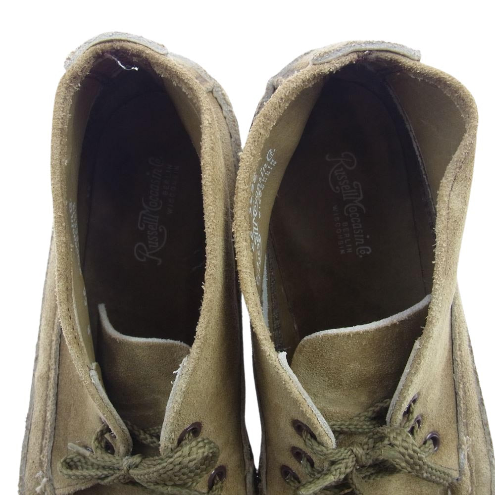 RUSSELL MOCCASIN ラッセルモカシン S200-27W Sporting Clays Chukka スポーティングクレー チャッカ Laramie Suede ララミースウェード モカシン ブーツ ライトブラウン系 8【中古】