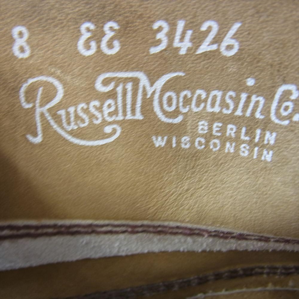 RUSSELL MOCCASIN ラッセルモカシン S200-27W Sporting Clays Chukka スポーティングクレー チャッカ Laramie Suede ララミースウェード モカシン ブーツ ライトブラウン系 8【中古】