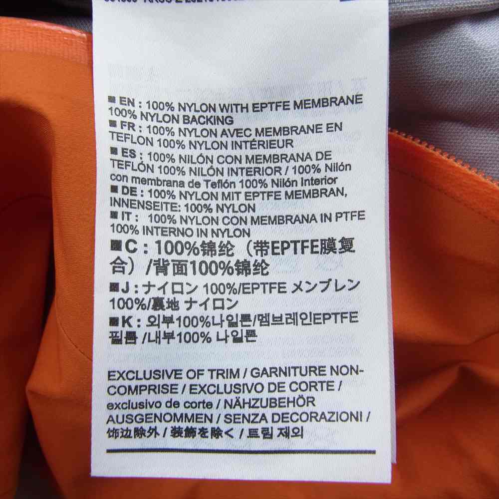 ARC'TERYX アークテリクス 29090-137648-05/22 BETA JACKET ベータ GORE-TEX ジャケット オレンジ系 S【中古】