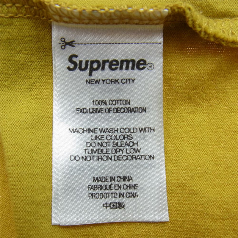 Supreme シュプリーム 22AW Small Box Logo L/S Tee Dark Yellow イエロー系 M【中古】