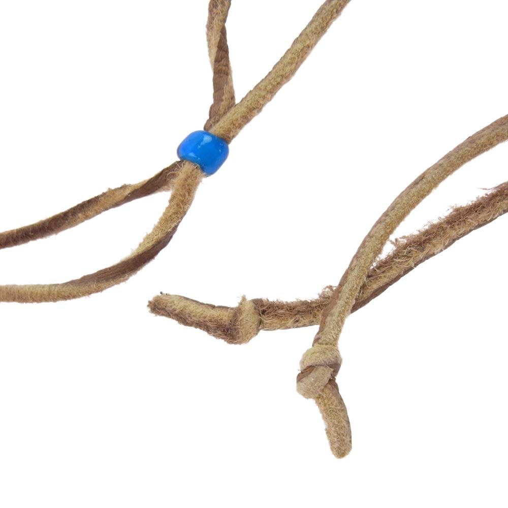 ナバホ Steven J Begay スティーブンジェイビゲイ シルバー クロス レザー ネックレス シルバー系【中古】