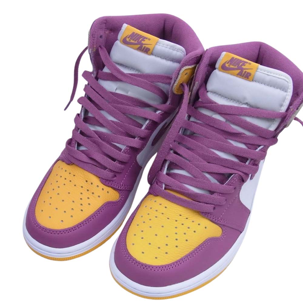 NIKE ナイキ 555088-706 AIR JORDAN 1 RETRO HIGH OG エア ジョーダン 1 レトロ ハイ オリジナル ユニバーシティー ゴールド スニーカー マルチカラー系 27.5cm【新古品】【未使用】【中古】